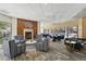 Cozy lounge with fireplace, comfortable seating, and ample natural light for relaxing or gathering at 100 Park Ave # 907, Denver, CO 80205