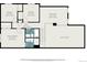 Detailed floor plan showcases the layout of the home's upper level at 3756 S Mission Pkwy, Aurora, CO 80013