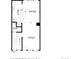 Second floor floorplan featuring kitchen, dining room, bathroom, and living room layouts and dimensions at 5574 W 72Nd Dr, Arvada, CO 80003