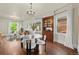 Open dining room connecting the living and kitchen area with lots of natural light at 1031 S Pennsylvania St, Denver, CO 80209