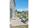 Outdoor patio with comfortable seating overlooking the yard at 14944 E Archer Cir, Aurora, CO 80012