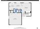 Floorplan showcasing the home's layout with kitchen, living room, garage, and other rooms with dimension labels at 14944 E Archer Cir, Aurora, CO 80012