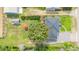 From above, the property includes a private garden area with raised beds, an outdoor seating area and mature tree at 8450 W 13Th St, Lakewood, CO 80215
