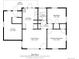 Detailed floor plan showcasing the layout of the home with living room, bedrooms, kitchen and bath at 8450 W 13Th St, Lakewood, CO 80215