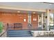 The building's entrance welcomes you with classic brick, bench seating and views of North Lafayette Street at 1085 N Lafayette St # 704, Denver, CO 80218