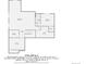 Basement floor plan displaying Gathering room, bedroom, bathroom, and utility room at 1403 Hart Ln, Elizabeth, CO 80107