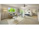 Airy main bedroom with large windows, vaulted ceiling, and sitting area at 6364 S Walden Ct, Aurora, CO 80016