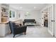 Finished basement with built-in shelves and cabinets for extra storage and organization at 5616 S Kenton Ct, Englewood, CO 80111