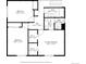 Upstairs floor plan showing bedroom, primary bedroom, walk-in closets and bathrooms with measurement for space planning at 5616 S Kenton Ct, Englewood, CO 80111