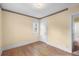 Bedroom with wood flooring at 3226 S Grant St, Englewood, CO 80113