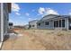 Backyard of new home, ready to be landscaped and enjoyed at 45915 Wood Thrush Ave, Bennett, CO 80102