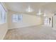 Spacious basement with carpet and large windows with natural light at 2564 Sweet Wind Ave, Castle Rock, CO 80109