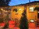 Outdoor patio with string lights and comfortable seating at 1332 Ash St, Denver, CO 80220