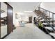 Large open basement with office space, plenty of storage, carpet, and seating at 1332 Ash St, Denver, CO 80220
