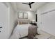 Comfortable bedroom featuring a queen bed, closet space, and neutral decor at 1029 9Th St, Boulder, CO 80302