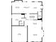 Detailed floor plan illustrating the layout of the first floor of the home at 2307 Candleglow St, Castle Rock, CO 80109