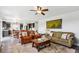 Inviting living room featuring hardwood floors, modern decor, and a cozy ambiance at 2307 Candleglow St, Castle Rock, CO 80109