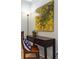 Corner view of small office space with desk, chair and large artwork hanging on the wall at 2307 Candleglow St, Castle Rock, CO 80109