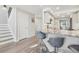 The dining area flows into a kitchen with barstool seating at the counter, perfect for easy entertaining at 4929 W 73Rd Ave, Westminster, CO 80030