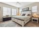 Comfortable bedroom with a large bed, natural light, and neutral decor at 9682 Dunning Cir, Highlands Ranch, CO 80126