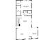 Floorplan of a home featuring a kitchen, dining room, living room, primary bedroom, and laundry area at 9682 Dunning Cir, Highlands Ranch, CO 80126