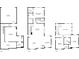 Floorplans showing basement, first floor, and second floor featuring the home's layout at 9682 Dunning Cir, Highlands Ranch, CO 80126