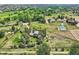 Lush green property with home, workshop, and other outbuildings, all captured from a bird's eye view at 6351 S Andes Pl, Centennial, CO 80016