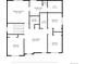 Second floor layout featuring four bedrooms, a bonus room, two bathrooms, and laundry room at 16525 Sanford St, Mead, CO 80542