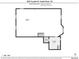 Basement floor plan showing large unfinished area and 1 bedroom at 1035 Cryolite Pl, Castle Rock, CO 80108