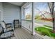 Cozy front porch featuring comfortable seating with a neighborhood view, perfect for relaxing outdoors at 4312 Windmill Dr, Brighton, CO 80601