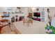 Expansive living room featuring an open layout and a comfortable leather couch at 4312 Windmill Dr, Brighton, CO 80601