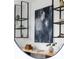 Office area featuring decorative shelving and modern artwork in a stylish space at 3112 Braun Ct, Golden, CO 80401