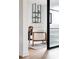 Stylish office area featuring designer chair and decorative glass doors at 3112 Braun Ct, Golden, CO 80401