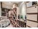 Wine cellar with custom wooden racks for wine bottle storage at 8576 Niwot Meadow Farm Rd, Niwot, CO 80503