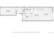 Detailed floor plan showcases the layout of the kitchen, dining area, living room and bath on level one at 3596 S Depew St # 2, Lakewood, CO 80235