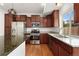Spacious kitchen with stainless appliances, granite countertops, and ample cabinet space at 3692 Celestial Ave, Castle Rock, CO 80109