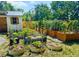 This outdoor space offers multiple garden plots for growing fruits and vegetables at 2200 Teller St, Lakewood, CO 80214