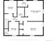 Second floor plan of the house, showing the primary bedroom, bathroom, and other bedrooms at 7431 Webster St, Arvada, CO 80003