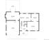 Floorplan of the 1st floor, showing layout of the living room, dining room, kitchen, garage, and porch at 7431 Webster St, Arvada, CO 80003