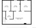 Layout of the basement, highlighting the utility room, bath, and recreation room dimensions at 7431 Webster St, Arvada, CO 80003