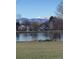 The community features a serene lake surrounded by mature trees and views of snow-capped mountains beyond at 21 N Washington St # 301, Denver, CO 80203