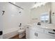 Bright bathroom with shower and bath combination at 1255 Penner Dr, Erie, CO 80026