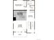 Floorplan showing the gourmet kitchen, dining area, living room, deck, bedroom 3, and bath 3 at 1255 Penner Dr, Erie, CO 80026