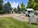 Safe and inviting playground with various play structures, perfect for outdoor fun and recreation at 17045 Hastings Ave, Parker, CO 80134