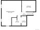 Basement floor plan featuring a recreation room, storage room, bathroom, utility room, and hall layout with dimensions at 7633 S Gilpin Ct, Centennial, CO 80122