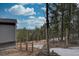 Backyard featuring a fenced perimeter and a gate for added security at 31932 Steven Way, Conifer, CO 80433
