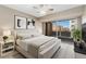 Inviting bedroom featuring a private balcony, neutral color palette, and ample natural light at 1121 Albion St # 305, Denver, CO 80220