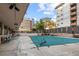 Community pool featuring lounge chairs and a cover to protect from the elements at 1121 Albion St # 305, Denver, CO 80220