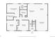 Detailed first floor plan of a well-designed home with spacious living areas and bedrooms at 13249 W Jewell Pl, Denver, CO 80228