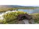 Exterior of a charming home with mountain and lake views at 3900 Bogey Ct, Longmont, CO 80503